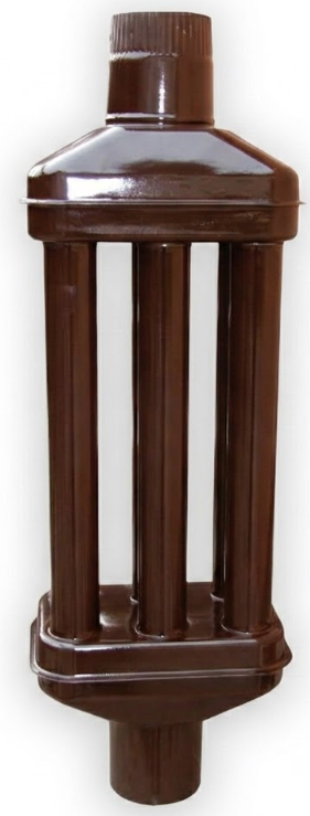 Teplovzdušný výměník ŽEMINI Ø 120 mm délky 1000 mm v barvě hnědá